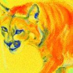 Mural mountain lion